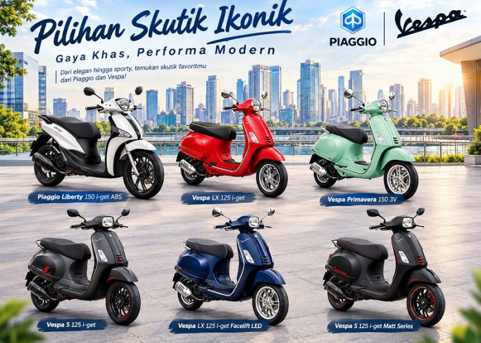 Rekomendasi Skuter Piaggio & Vespa Bekas Rp20 Jutaan: Tampil Gaya dan Modern Tanpa Perlu Menguras Kantong