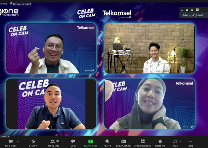 Hadirkan Digital Entertainment Terdepan Berkualitas, Telkomsel Gelar Acara Celeb on Cam 