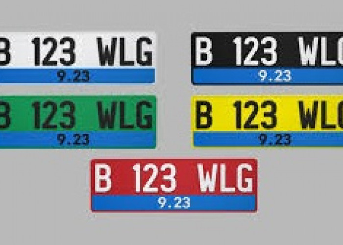 Masih Bingung? Ini 5 Warna Pelat Nomor Kendaraan Listrik yang Wajib Kamu Tahu