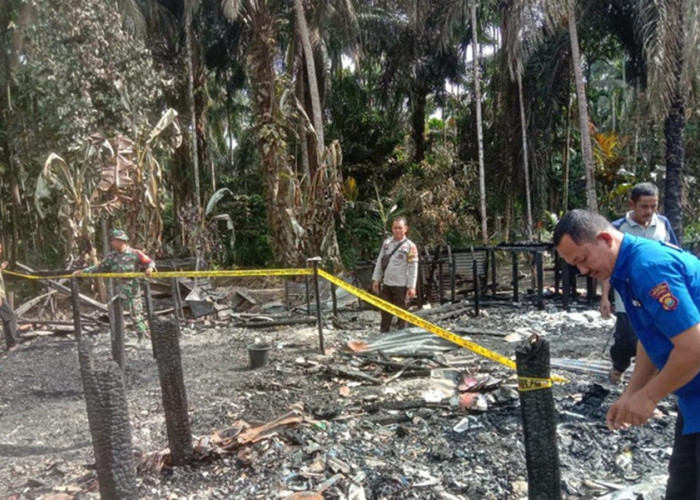 Kebakaran di Mendahara Ulu Tanjab Timur, 2 Rumah Rata dengan Tanah, 1 Warga Luka Bakar