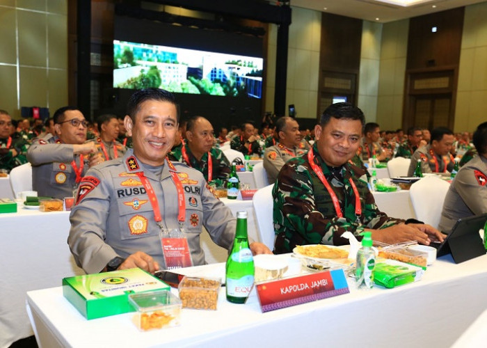 Dipimpin Presiden Jokowi, Kapolda Jambi dan Danrem 042/Gapu Hadiri Rapim TNI dan Polri 2023