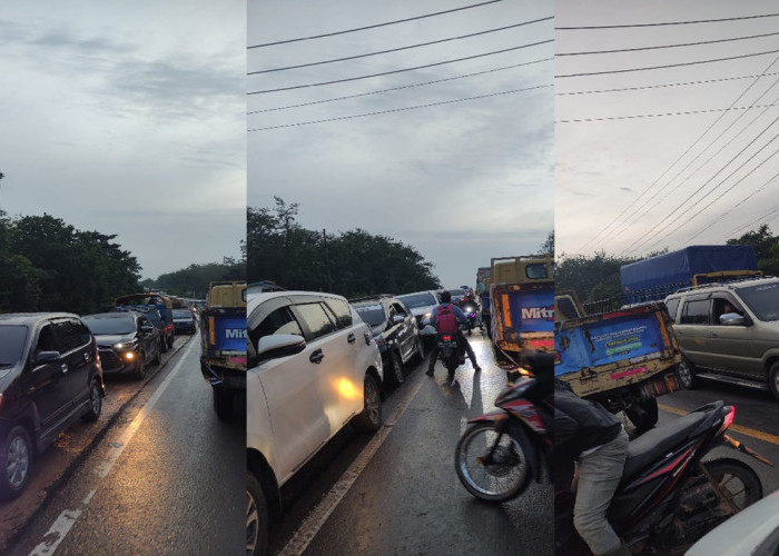 Warga Jambi yang Mau ke Palembang, Jalintim Jambi-Palembang Macet Parah Akibat Kecelakaan di Betung Banyuasin