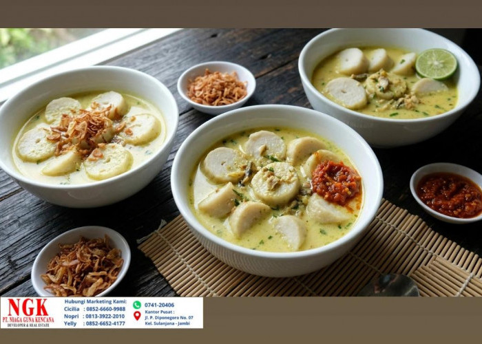 Resep Burgo Khas Jambi, Gulungan Tepung Beras dengan Kuah Santan Ikan yang Gurih