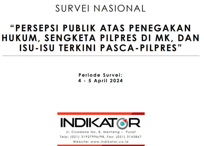 Survei Indikator: Mayoritas Publik Percaya Putusan Pemilu KPU, Tak Setuju Pemilu Ulang