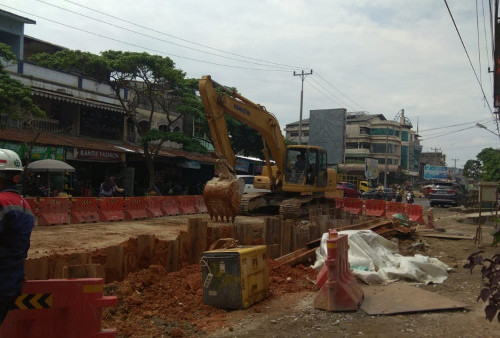 Jalan Orang Kayo Pingai Talang Banjar Proses Penggalian, Kerjakan Proyek Sewerage System