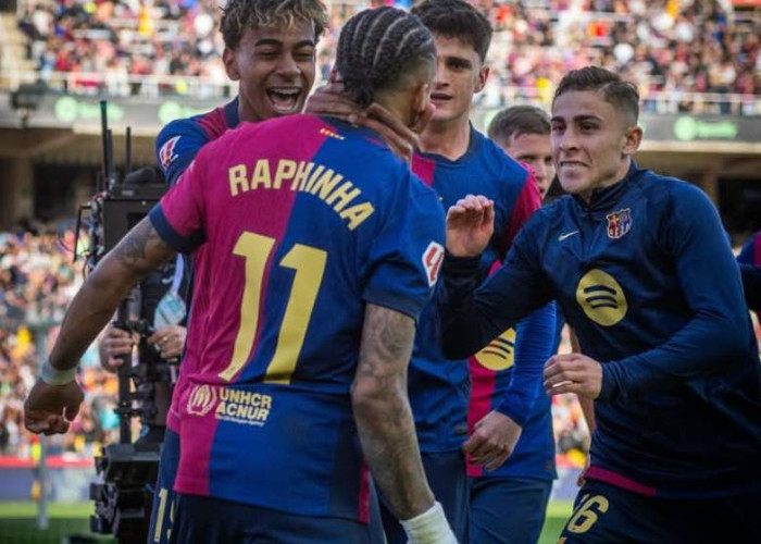 Raphinha Cetak Dua Gol, Barcelona Amankan Kemenangan Dramatis 4-3 Atas Celta Vigo di Camp Nou