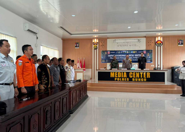 Persiapan Mudik Lebaran 2026, Jasa Raharja Muara Bungo Ikut Rakor Pengamanan di Polres Bungo