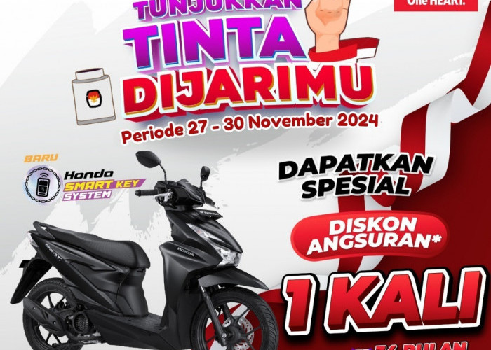 Tunjukkan Tinta di Jari, Promo Spesial Honda BeAT Menantimu