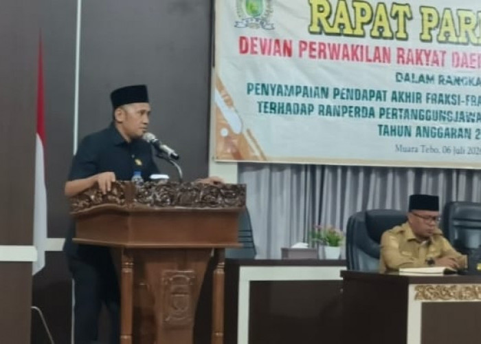 DPRD Tebo Gelar Rapat Paripurna, Nasdem Berikan 12 Catatan 