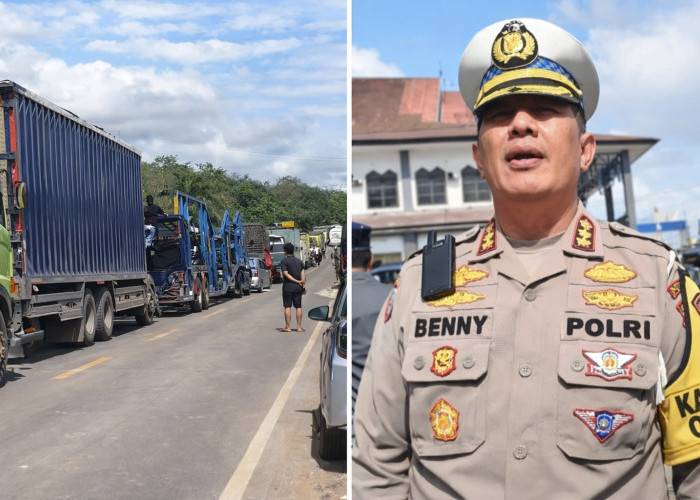 Macet Parah Kembali Terjadi Jalintim Palembang–Jambi, Dirlantas Polda Jambi Imbau Pemudik Tunda Perjalanan