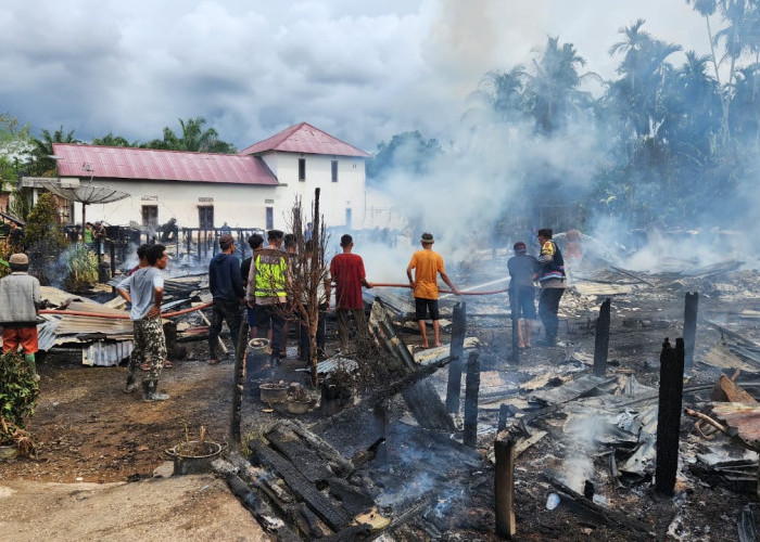 Kebakaran di Kecamatan Muarasabak Timur, 18 Orang Kehilangan Tempat Tinggal