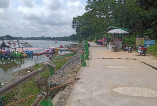 Duh, Jogging Track dan Pagar Pembatas Danau Sipin Rusak