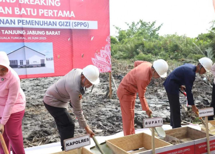 Gedung SPPG Baru Resmi Dibangun, Pemkab Tanjab Barat Apresiasi Langkah Polres Dukung Gizi Anak Sekolah
