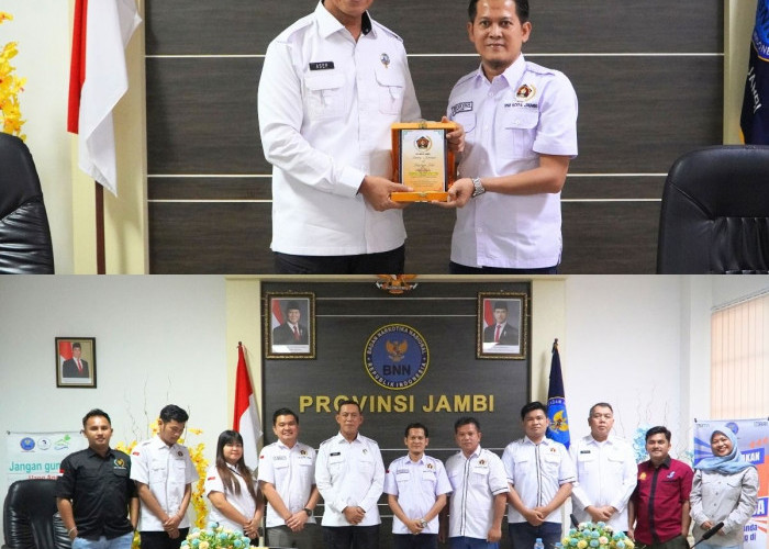 BNNP Jambi dan PWI Kota Jambi Bangun Kolaborasi P4GN