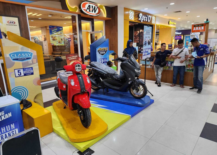 Gelar Pameran di Mall Jamtos, Yamaha Berikan Promo Menarik, Cukup Bayar Rp 900 Ribu Bisa Dapat Motor 