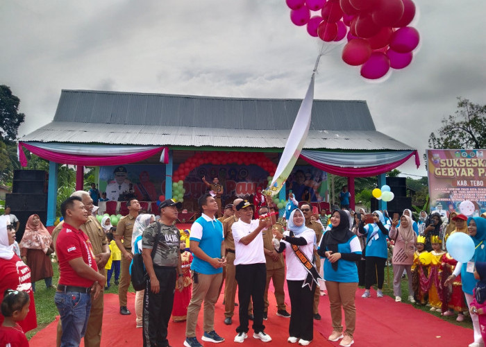 Pj Bupati Tebo Aspan Membuka Kegiatan Gebyar PAUD Tingkat Kabupaten Tebo