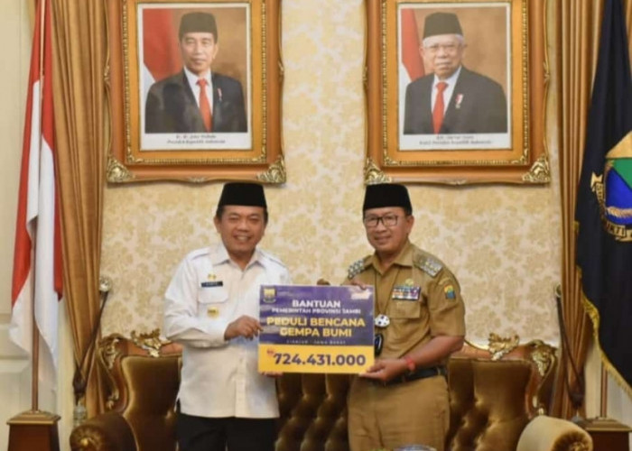 Sebagai Bentuk Empati, Gubernur Jambi Al Haris Salurkan Bantuan Rp 724 Juta untuk Korban Gempa di Cianjur