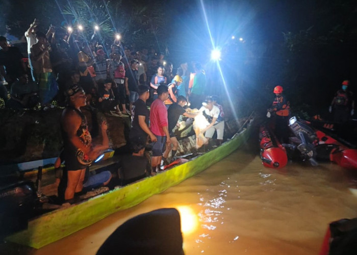 Tiga Hari Pencarian di Sungai Nalo Tantan, Nenek Zaimah Akhirnya Ditemukan Mengambang 3 Kilometer dari Lokasi 