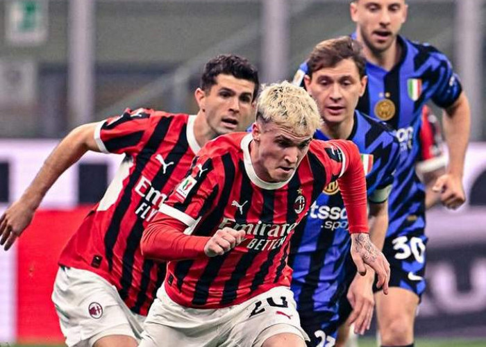 Coppa Italia: AC Milan Tahan Imbang Inter 1-1, Laga Leg Kedua di Kandang Inter Jadi Penentu