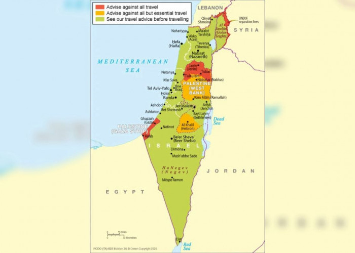 Intip Peta Terbaru Buatan Inggris, Tak Lagi Sebut Palestina 
