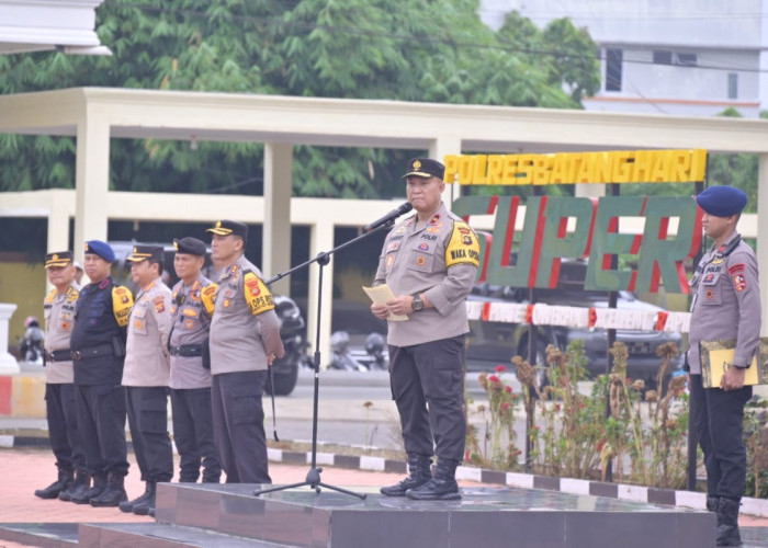Perintah Wakapolda Jambi pada Personel Pengamanan TPS di Batanghari: Jangan Tinggalkan Tempat Sampai Selesai!