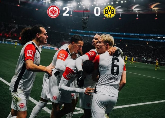 Frankfurt Bantai Dortmund 2-0! Hugo Ekitike dan Hojlund Bikin Tuan Rumah Pesta!