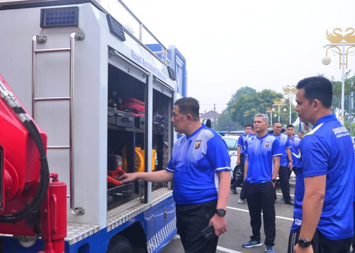 50 Kendaraan Dinas Ditlantas Polda Jambi Mendadak Dicek: Ini yang Jadi Perhatian