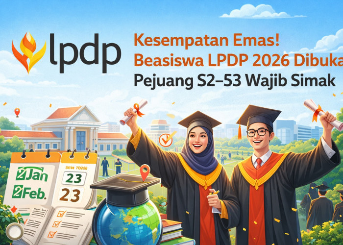 Kesempatan Emas! Beasiswa LPDP 2026 Dibuka, Pejuang S2–S3 Wajib Simak