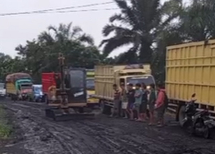 Macet Akibat Angkutan Batu Bara Terjadi di Tempino Batanghari