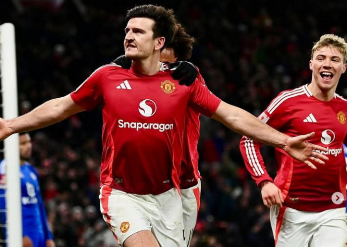 Harry Maguire Cetak Gol Kemenangan, Manchester United Kalahkan Leicester City 2-1 di Piala FA