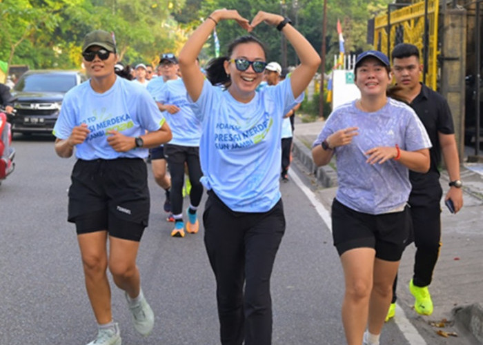 Satu Langkah Sejuta Perubahan! Warga Antusias Ikuti Launching Presisi Merdeka Run Jambi 2026 