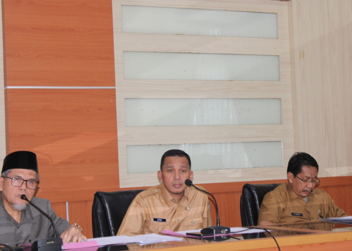 Wabup Bungo Pimpin Rapat Evaluasi Kinerja Triwulan Pertama