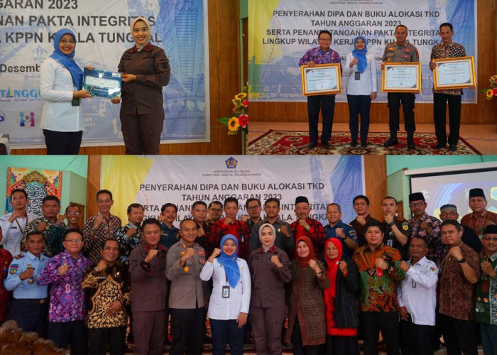 Penyerahan DIPA 2023 dan Penandatanganan Pakta Integritas ke Seluruh Satuan Kerja Lingkup KPPN Kuala Tungkal