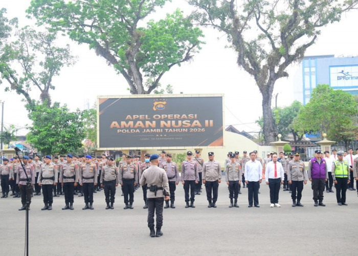 Karhutla Masih Jadi Perhatian, Polda Jambi Perkuat Pasukan Lewat Operasi Aman Nusa II 2026