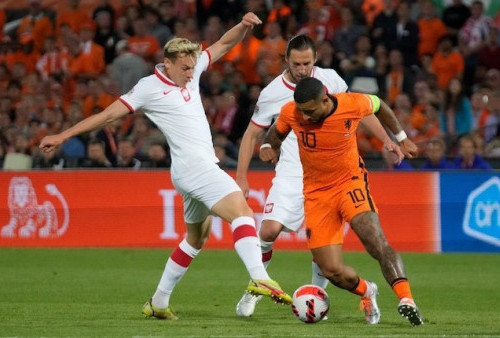 Sempat Tertinggal, Belanda Imbang Atas Polandia Skor 2-2