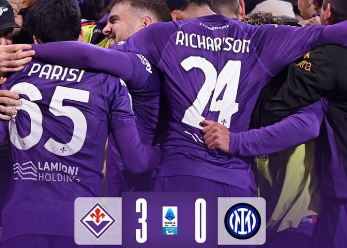 Hasil Liga Italia: Fiorentina Gasak Inter Milan 3-0, Nerazzurri Gagal Rebut Puncak