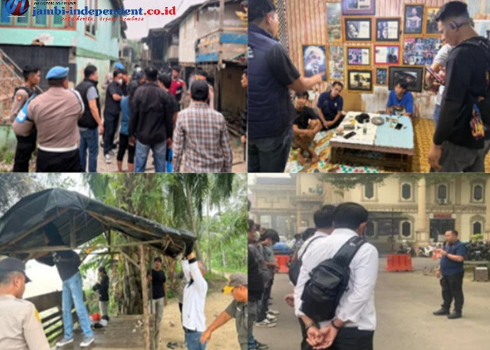 Operasi Sarang Narkoba besar-besaran di Jambi! Polisi Amankan 23 Orang dan Bongkar Basecamp Narkoba 