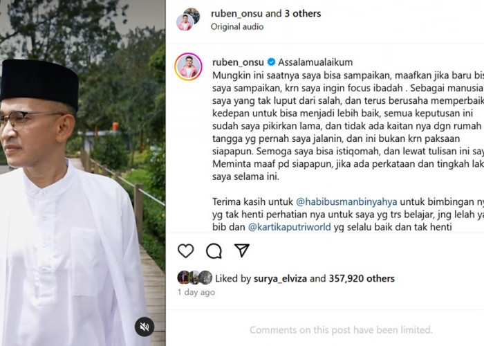 Ruben Onsu Resmi Mualaf, Ungkap Harapan Istiqamah dan Minta Maaf di Hari Lebaran