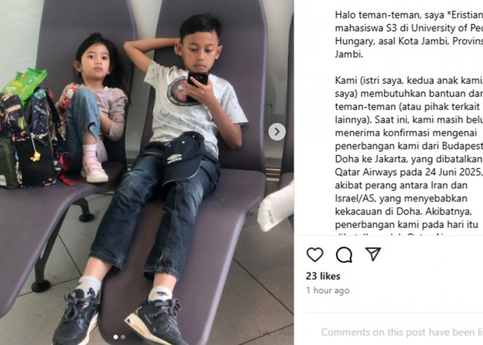 Butuh Pertolongan! WNI Asal Kota Jambi 'Terjebak' di Budapest akibat Konflik Iran dan Israel