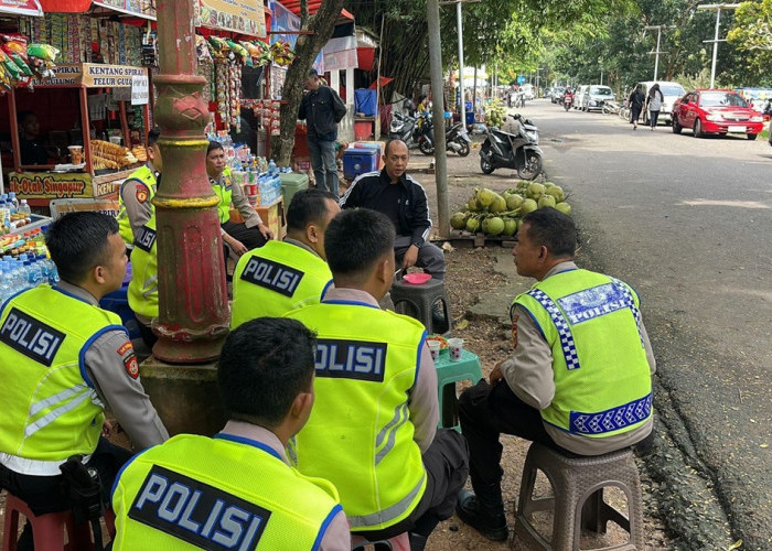 Kapolda Sumsel Kontrol Wilayah, Ajak Jajaran Poltabes Palembang Ngopi Pagi di JSC Palembang