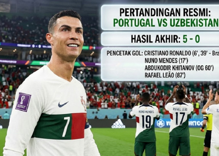 Brace Ronaldo dan Pesta Gol Portugal: Uzbekistan Merana, Angkat Koper Lebih Awal