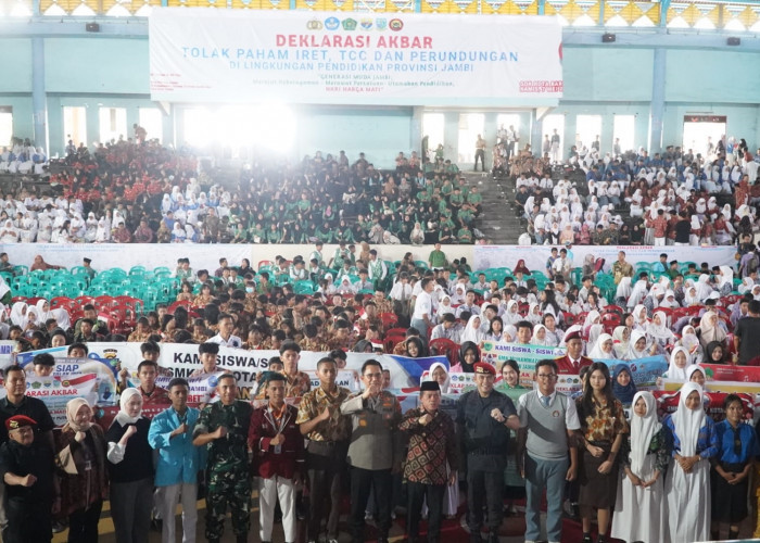 GOR Kota Baru Menggema! Belasan Ribu Pelajar Deklarasi Tolak IRET, TCC dan Bullying
