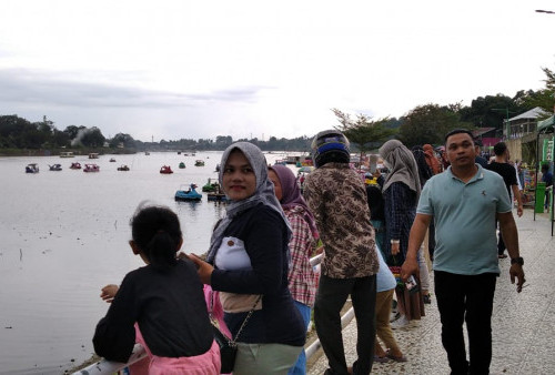 Danau Sipin Ramai Dikunjungi Masyarakat Selama Libur Lebaran, Polisi Pastikan Kondisi Aman