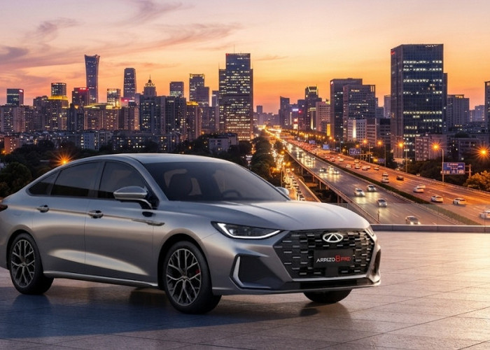 Chery Arrizo 8 Pro 2027 Meluncur: Sedan Sporty Teknologi Tinggi Cip Qualcomm Snapdragon 8255  Parkir Otomatis