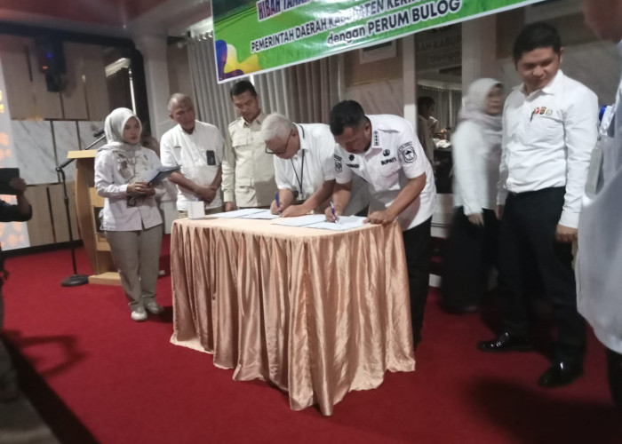 Pemkab Kerinci–Perum Bulog Teken NPHD, Perkuat Ketahanan Pangan Daerah