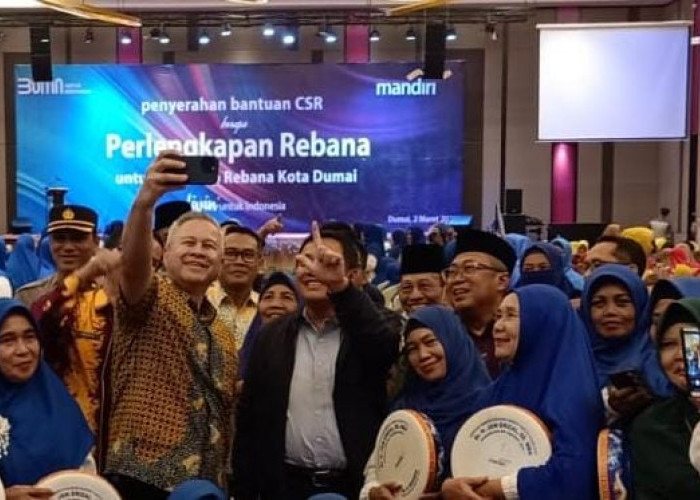 Wujudkan Kontribusi Peningkatan Kesehatan dan Budaya Lokal di Riau, Bank Mandiri Beri Bantuan ke Posyandu