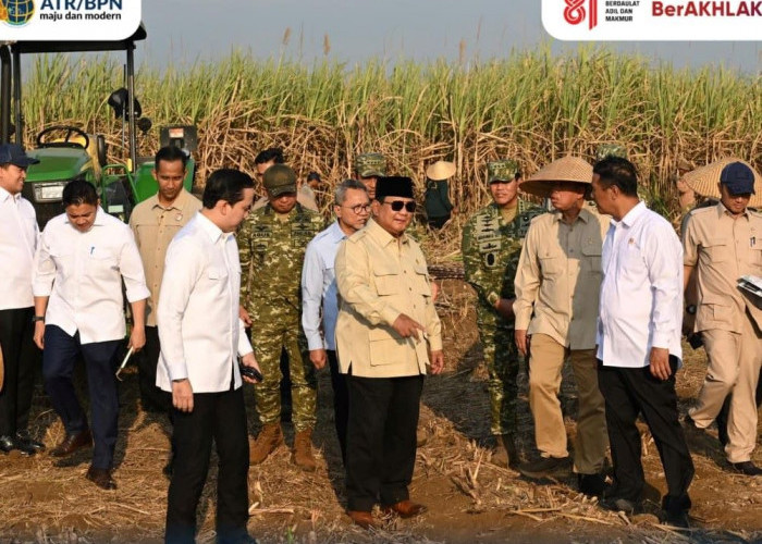 Dampingi Presiden Prabowo Panen Raya di Malang, Menteri Nusron: Ketahanan Pangan Butuh Kepastian Hukum Tanah