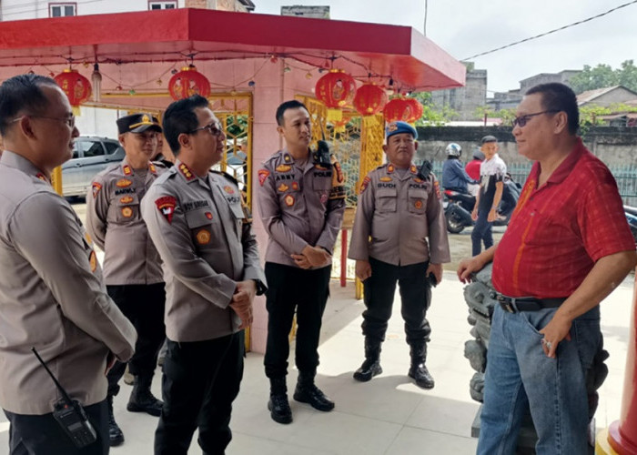 Pastikan Perayaan Imlek di Kota Jambi Berjalan Aman, Kapolresta Jambi Datangi Sejumlah Tempat Ibadah