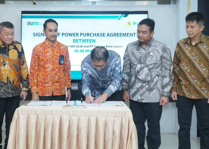 PLN dan PT Tanjungenim Lestari Pulp and Paper Sepakati Perjanjian Jual Beli Tenaga Listrik 10,38 MVA