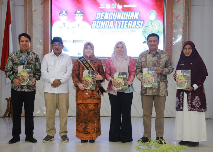 Bupati dan Bunda Literasi Tanjab Barat Luncurkan Buku Kuliner Khas Daerah pada Pengukuhan Bunda Literasi 2026